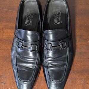 Salvatore Ferragamo Men's Classic Black Loafers
